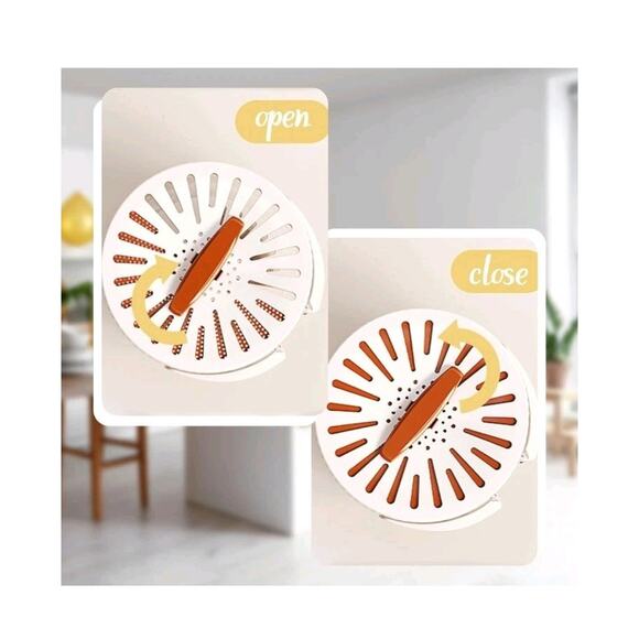 Large Multifunctional Fruit Washing Bowl with Lid Fruit Strainer Container Drain - Picture 7 of 9